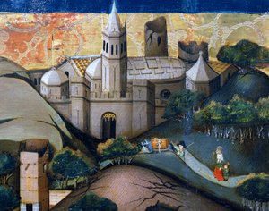 Paesaggio con la Chiesa Episcopale, (dettaglio) da Jaume Ferrer