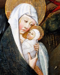 Maria e Bambino (dettaglio) da Jaume Ferrer