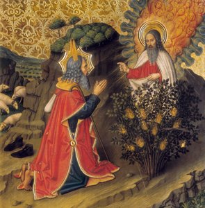 Mosè e il roveto ardente da Jaume Huguet