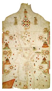 Mappa del Mediterraneo e del Mar Nero da Jaume Olives