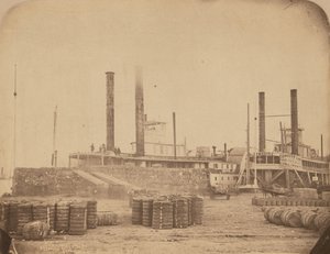 Il piroscafo Magnolia al porto di New Orleans, 1858-1861 (foto) da Jay Dearborn Edwards