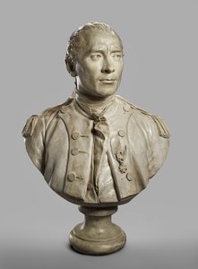 Busto Ritratto di John Paul Jones, modellato 1780, fuso 1787-89 da Jean Antoine Houdon