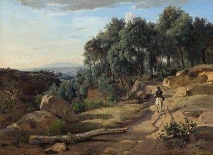 Una vista vicino a Volterra da Jean-Baptiste-Camille Corot