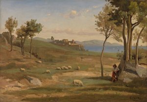 Paesaggio italiano da Jean-Baptiste-Camille Corot