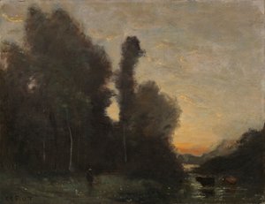 Paesaggio, atmosfera serale