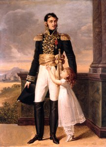 Generale Junot e sua figlia Josephine, c. 1805 da Jean Baptiste (attr. to) Isabey