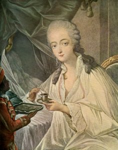 Madame Du Barry e il paggio Zamore, da "I colori francesi del XVIII secolo". da Jean Baptiste Andre (after) Gautier Dagoty