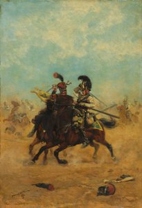 Combattimento per i colori da Jean Baptiste Edouard Detaille
