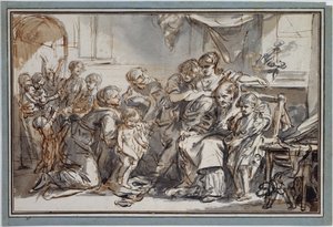 Presentazione del figlio illegittimo da Jean-Baptiste Greuze