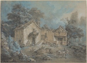 Scena di vita contadina da Jean-Baptiste Huet