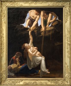 Sacrificio umano nei Galli da Jean Baptiste Isabey