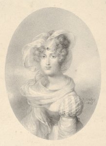 Ritratto della signora Ditte-Harmite da Jean-Baptiste Isabey