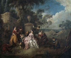 Incontro nel parco da Jean Baptiste Joseph Pater