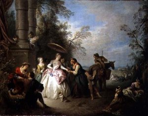 La Chiromante da Jean Baptiste Joseph Pater