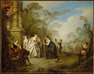 La chiromante da Jean-Baptiste Joseph Pater