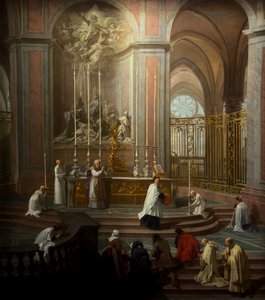 La messa del canonico Antoine de La Porte intorno al 1710 da Jean Baptiste Jouvenet