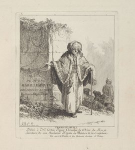 Donna del popolo, tavola uno da Divers Habillements des Peuples du Nord da Jean-Baptiste Le Prince
