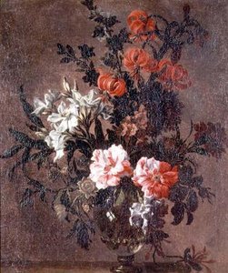 Natura morta, gigli e altri fiori da Jean Baptiste Monnoyer
