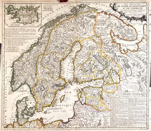 Danimarca, Norvegia, Svezia, Finlandia, nord-ovest della Russia, Estonia, Lettonia, Lituania, nord della Polonia da Jean Baptiste Nolin