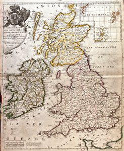 Mappa dei regni di Inghilterra, Scozia e Irlanda (Gran Bretagna)