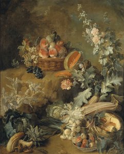 Natura morta con frutta e verdura («Terra»)