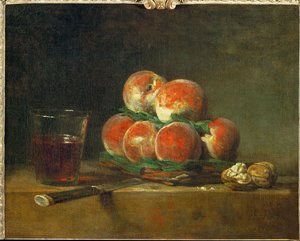 Panier de peches - un cestino con pesche ...