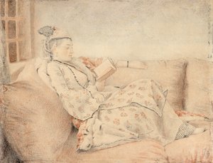 Signora in Abito Turco, che Legge da Jean-Étienne Liotard