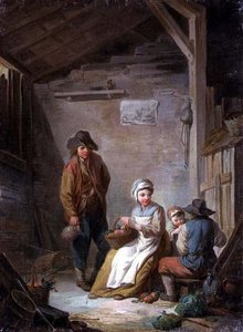 Contadini nella loro casetta da Jean Francois Clermont