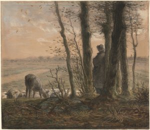Foglie cadenti da Jean-Francois Millet