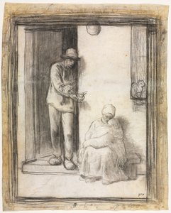 Il bambino malato da Jean-Francois Millet