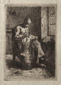 Donna che Cuce da Jean-Francois Millet