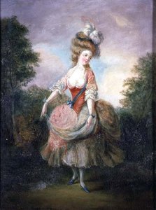 Ballerina con cappello piumato da Jean Frederic Schall