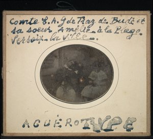Ritratto di due bambini, Conte Ernest Andre Gabriel de Traz de Budé e sua sorella Amélie da Jean Gabriel Eynard