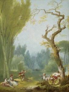 Un gioco di cavallo e cavaliere da Jean Honore Fragonard