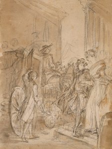 La partenza in carrozza da Jean-Honore Fragonard