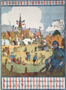 Poster pubblicitario per il Secondo Prestito Nazionale di Difesa da Jean Jacques Waltz