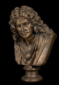 Busto in bronzo di Moliere