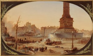 La Place de la Bastille e la Barricata all