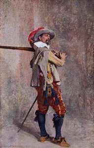 Un moschettiere del tempo di Luigi XIII di Francia da Jean Louis Ernest (after) Meissonier