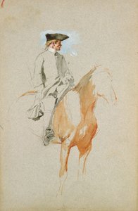 Cavaliere con cappello a tricorno da Jean Louis Ernest Meissonier