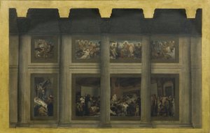 Schizzo per il Pantheon: La morte di Santa Genoveffa, tra il 1876 e il 1885