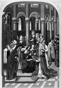 Incoronazione del re francese Carlo V il 19 maggio da Jean (after) Froissart
