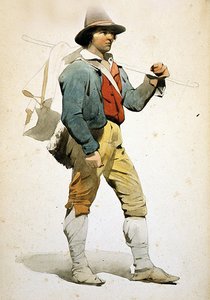 Ragazzo romano da Jean Achille Benouville