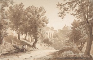 Veduta di Ariccia, 1853 da Jean Achille Benouville
