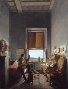 Léon Pallière nella sua stanza alla Villa Medici, Roma