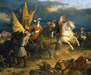 La Battaglia di Villa Viciosa, 11 dicembre 1710, XIX secolo da Jean Alaux