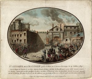 La presa della Bastiglia il 14 luglio 1789, 1789 da Jean Alexis Cornu