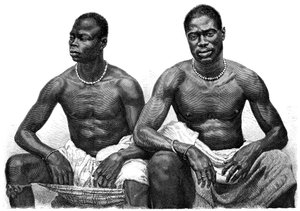 Due uomini di Assinie, Guinea, c1860-1920 da Jean Andre Rixens