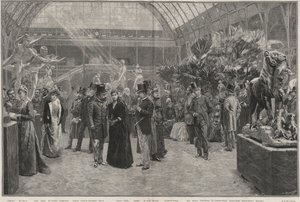Il Giorno di Apertura della Società Nazionale delle Belle Arti al Palais des Champs-Elysées, Parigi da Jean Andre after Rixens