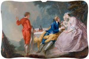 Festa galante: Conversazione, c.1730 da Jean Antoine (after) Watteau